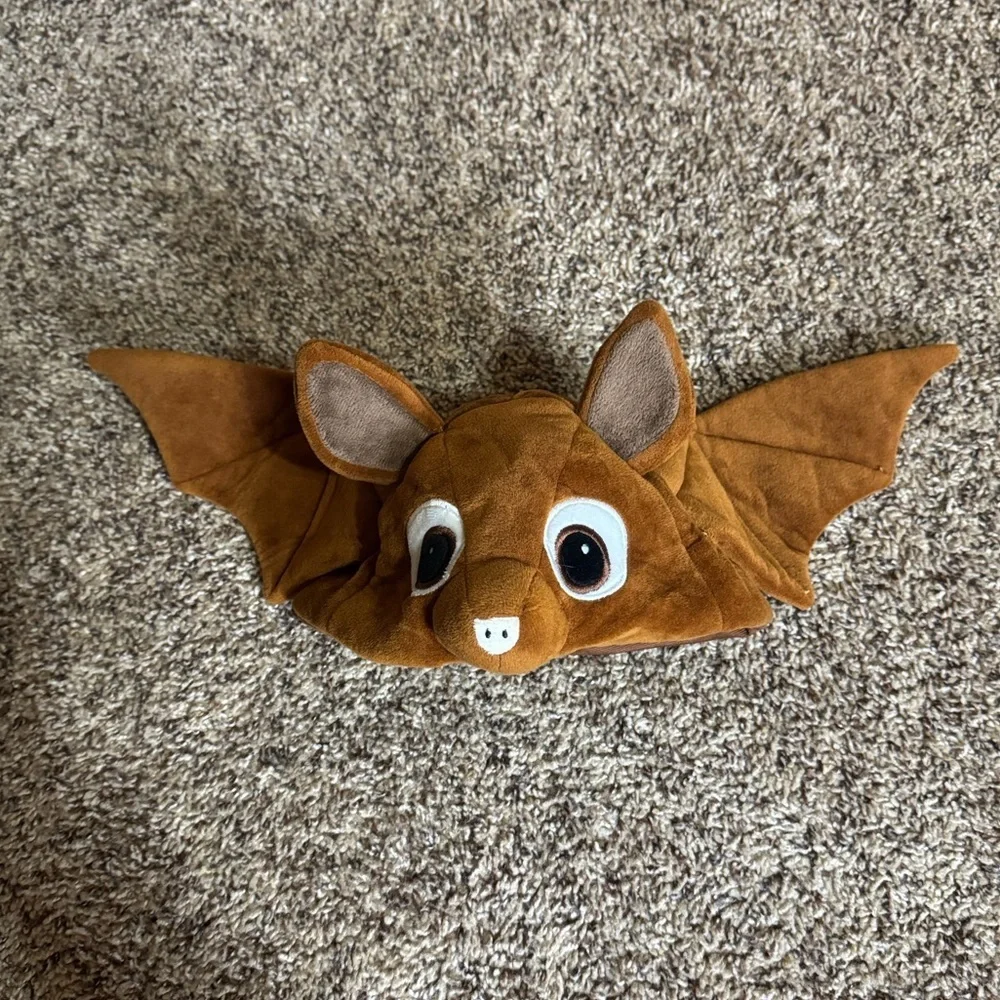 Ecopals plush brown bat hat New with tag